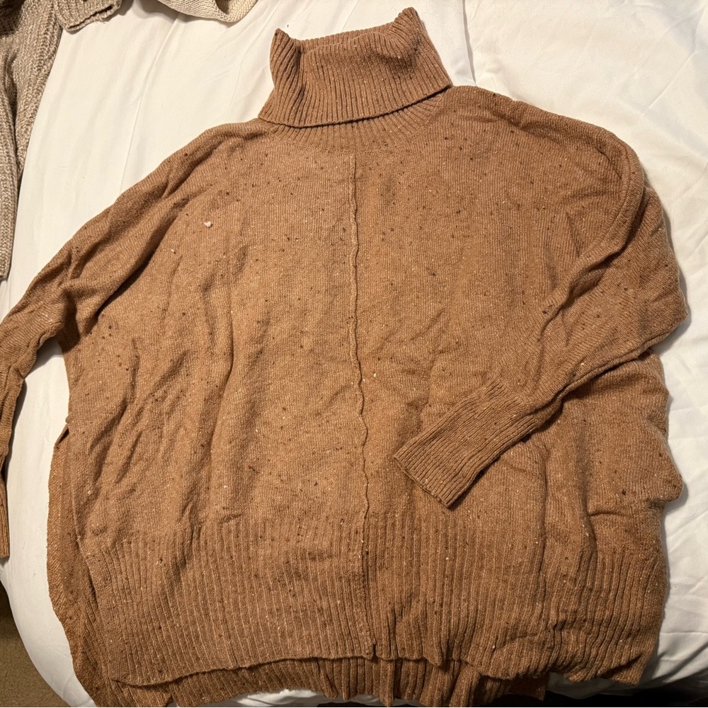 Jessica Simpson Brown Turtleneck Sweater